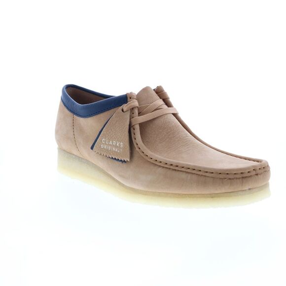 Clarks Mens Wallabee Beige Shoes (NWT) - Picture 2 of 7